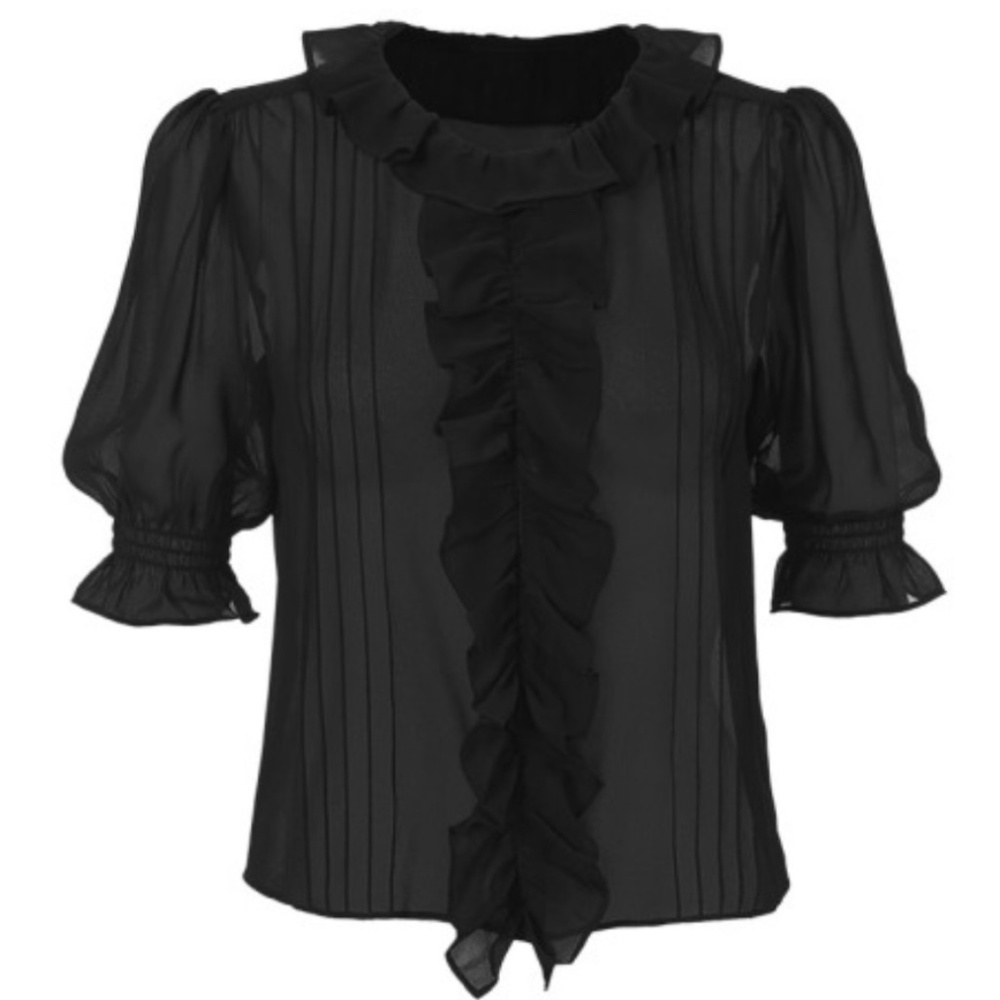 Cabi Cherish Blouse-Black-Size M